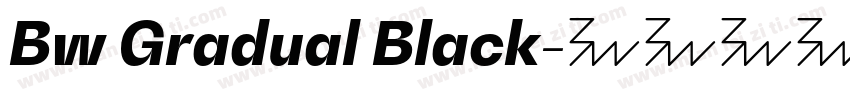 Bw Gradual Black字体转换